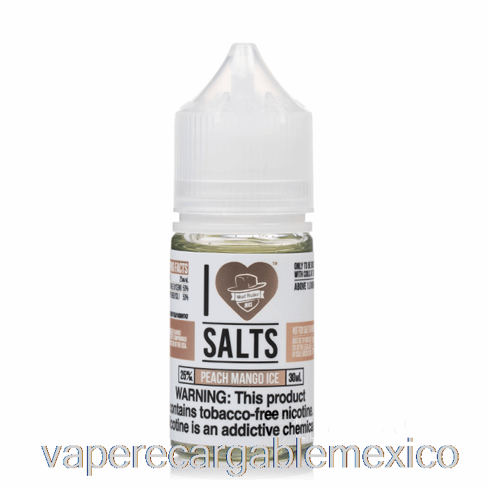 Vape Recargable Melocotón Mango Hielo - I Love Salts - 30ml 25mg